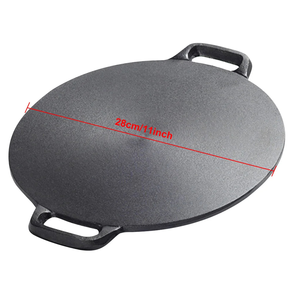 Grill Pan with Handle Non Stick Cast Iron