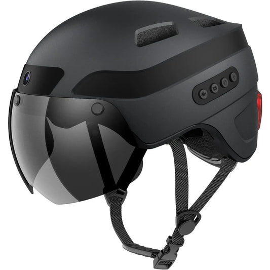 Smart Bike Helmet with Camera and Dual Antenna Bluetooth for Adults