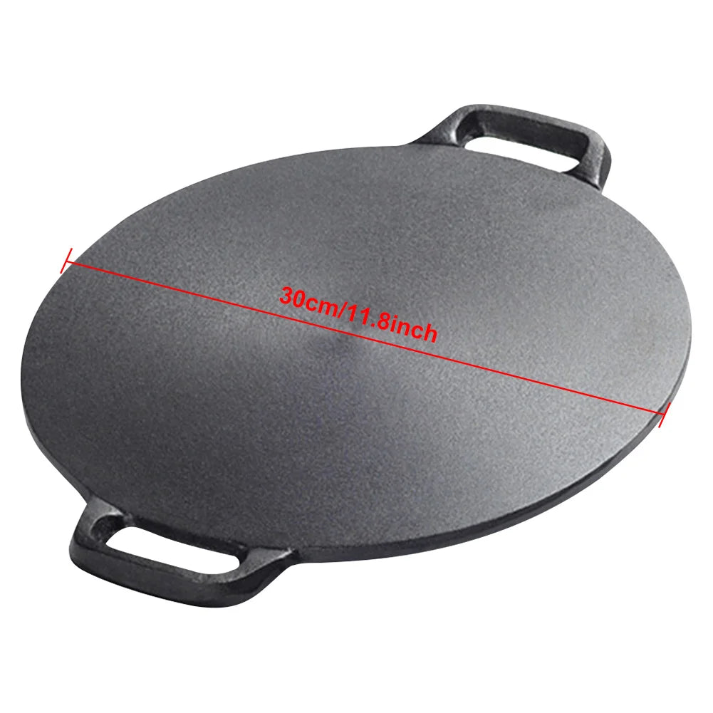 Grill Pan with Handle Non Stick Cast Iron