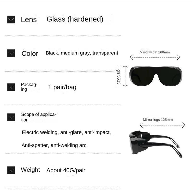 Welding Protective Goggles Sunglasses