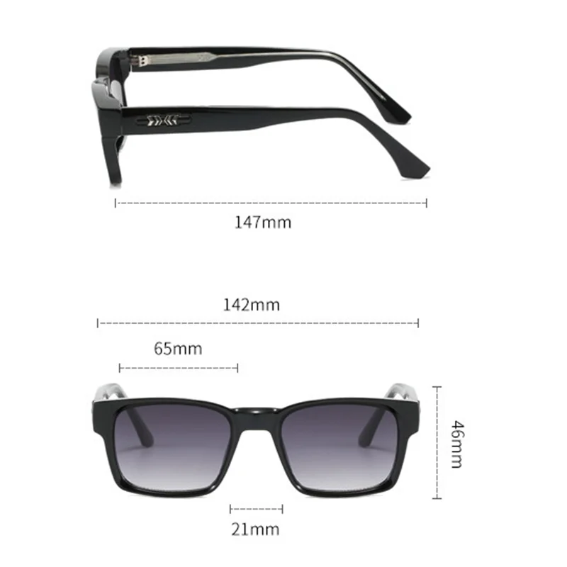 Thick frame sunglasses Ultralight anti-blue