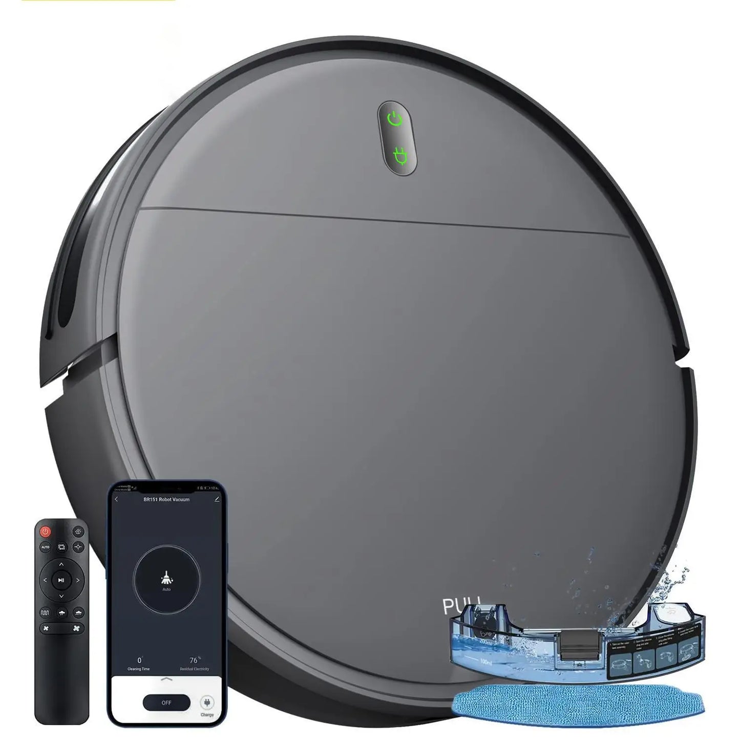 Robot Vacuum Cleaner Auto Charging, App Control