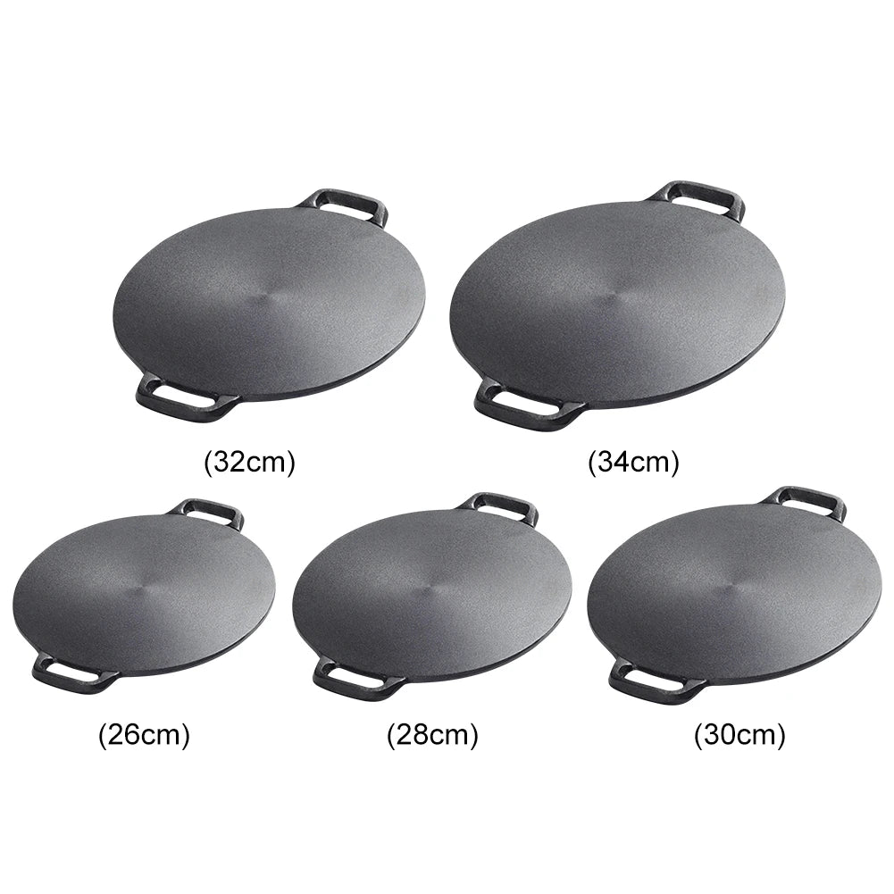 Grill Pan with Handle Non Stick Cast Iron