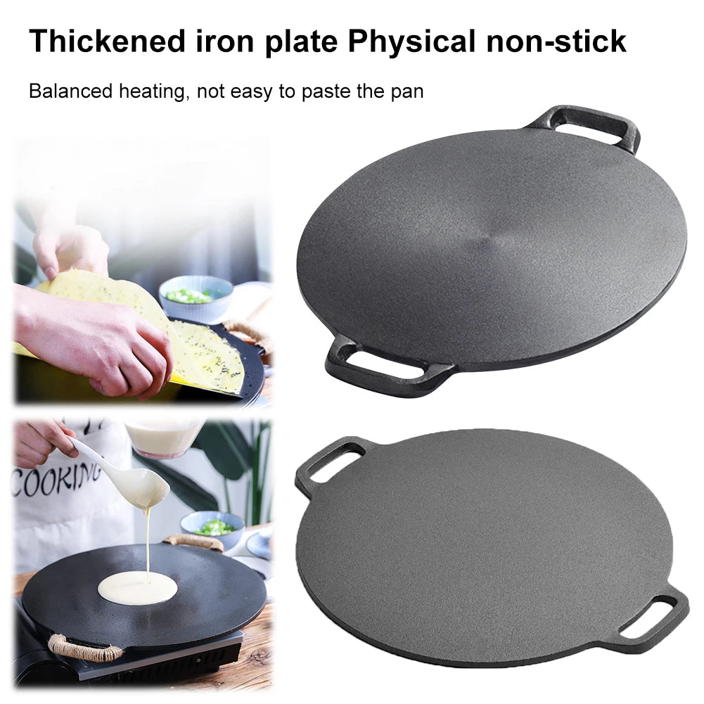 Grill Pan with Handle Non Stick Cast Iron