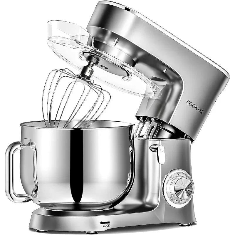 9.5 Qt. 660W 10-Speed Electric Kitchen Mixer, Dishwasher-Safe